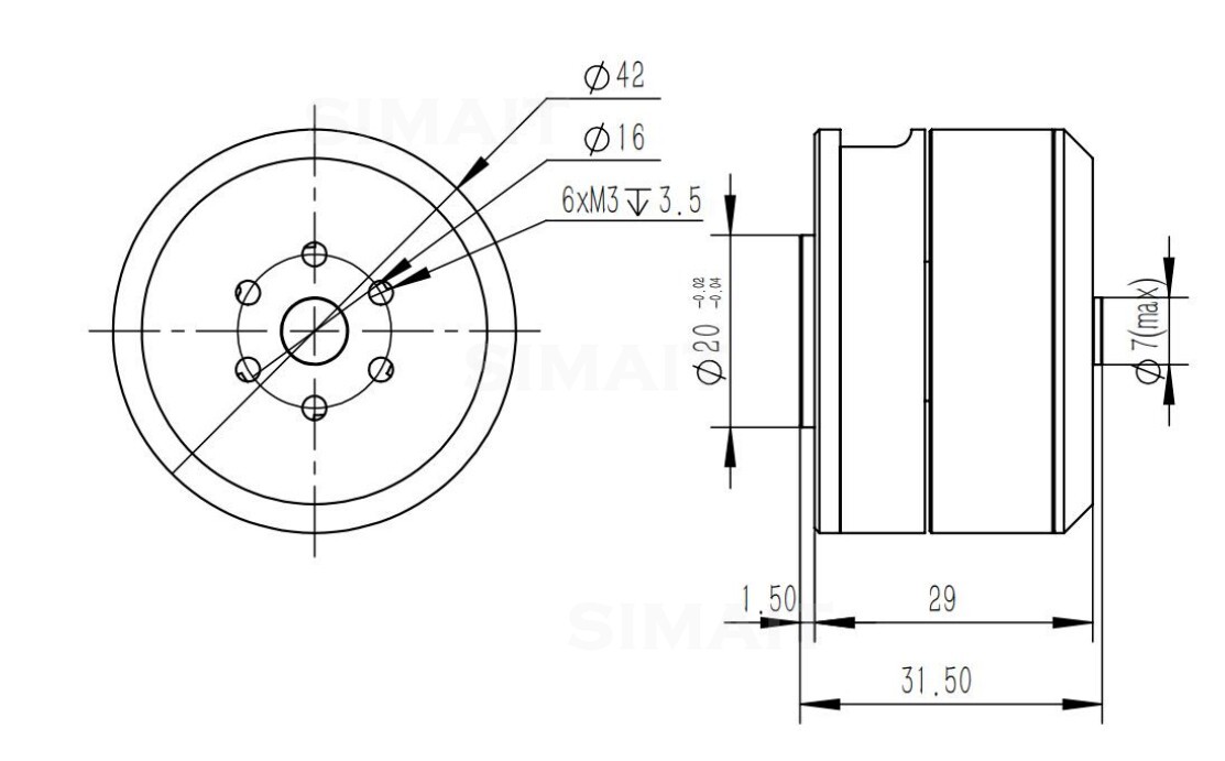 สำหรับมอเตอร์ฮับ BLDC รุ่น DAM - Direct Drive Servo Motor Robotics บทวิจารณ์และราคา